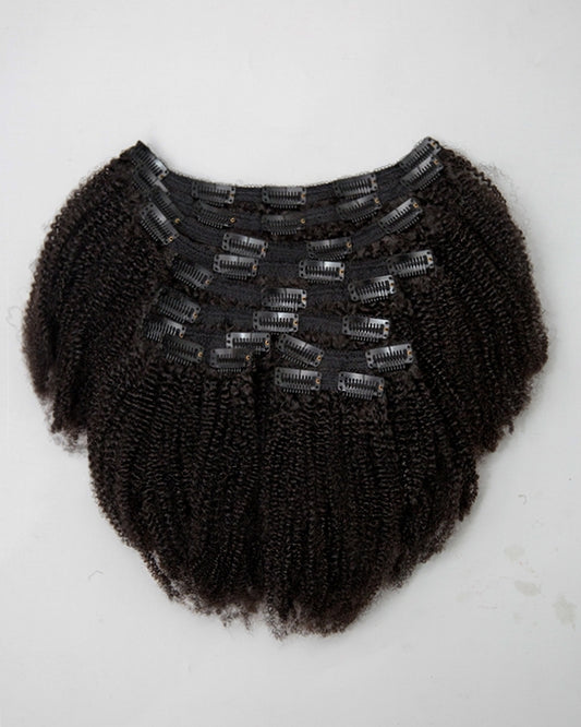 Kinky Glam Full Head Set Textured Clip-in Hair Extensions